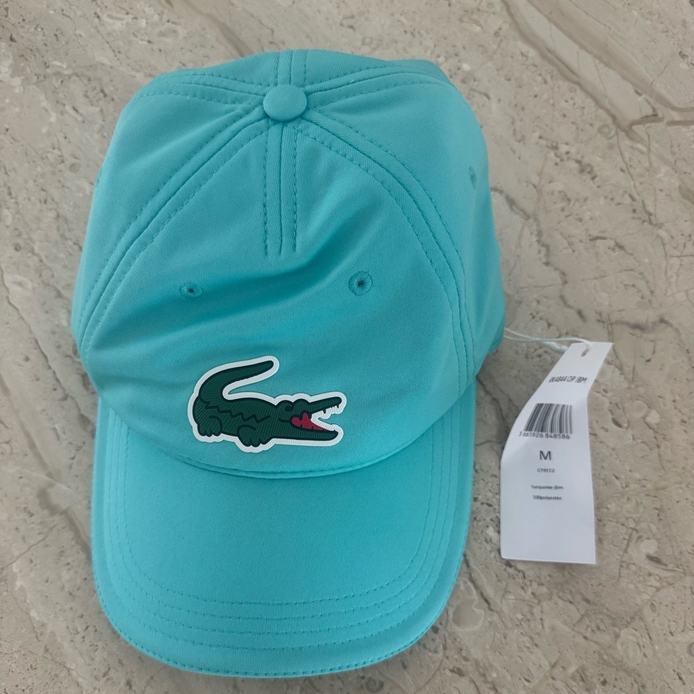 Turquoise Lacoste cap/hat